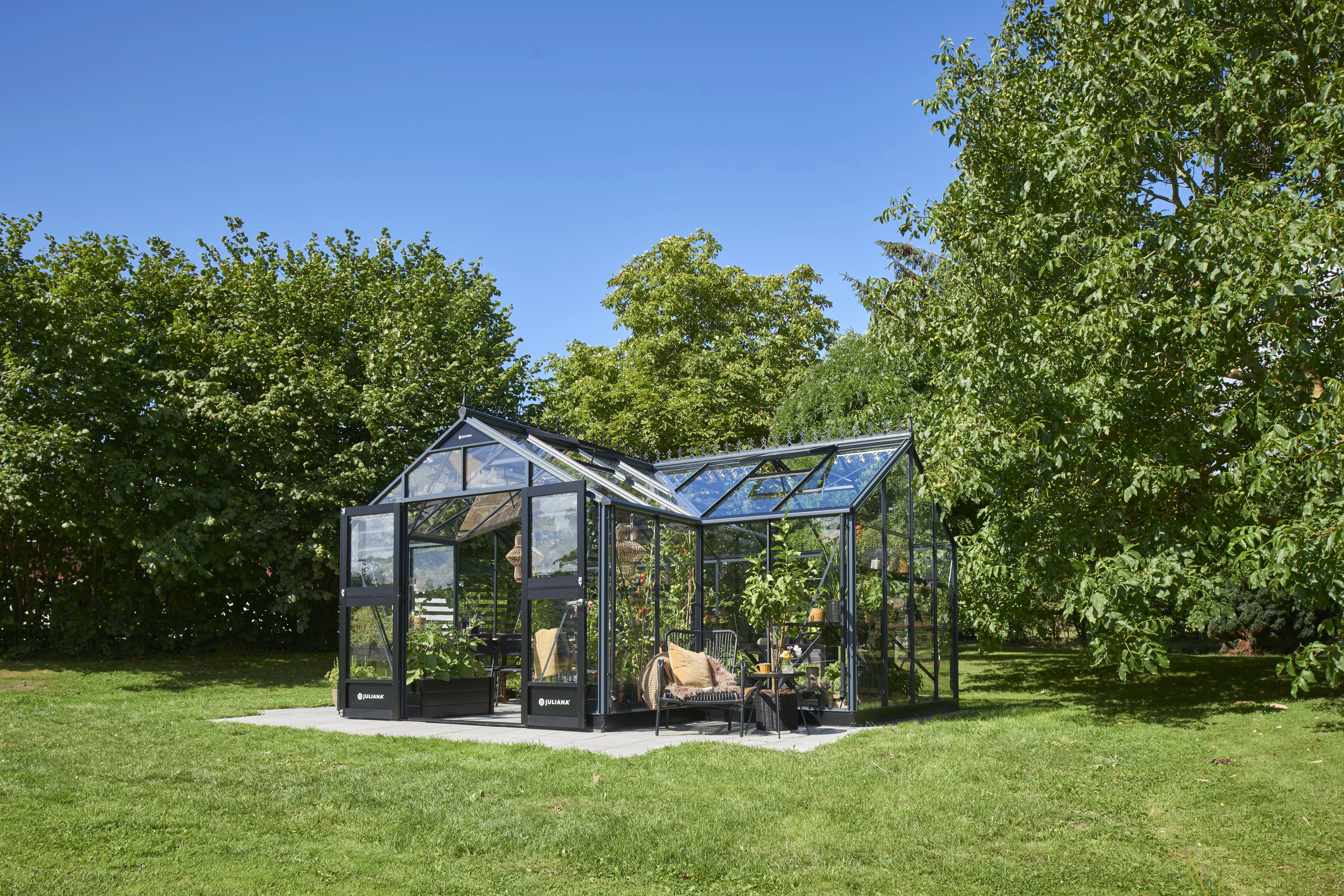 Royal Well Tuinkas Orangeri 21,5 583 x 439 cm Antraciet - Afbeelding 11